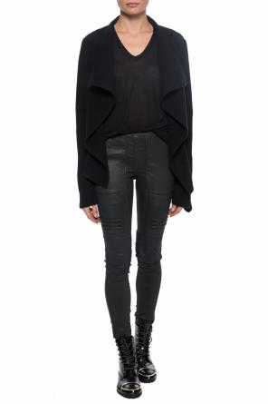Woolen cardigan with a collar, zdjęcie 2 Woolen cardigan with a collar od Rick Owens